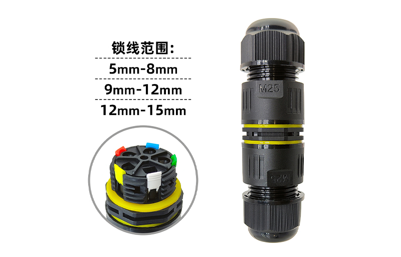 快速黄色向日葵视频下载连接器M25(5芯)